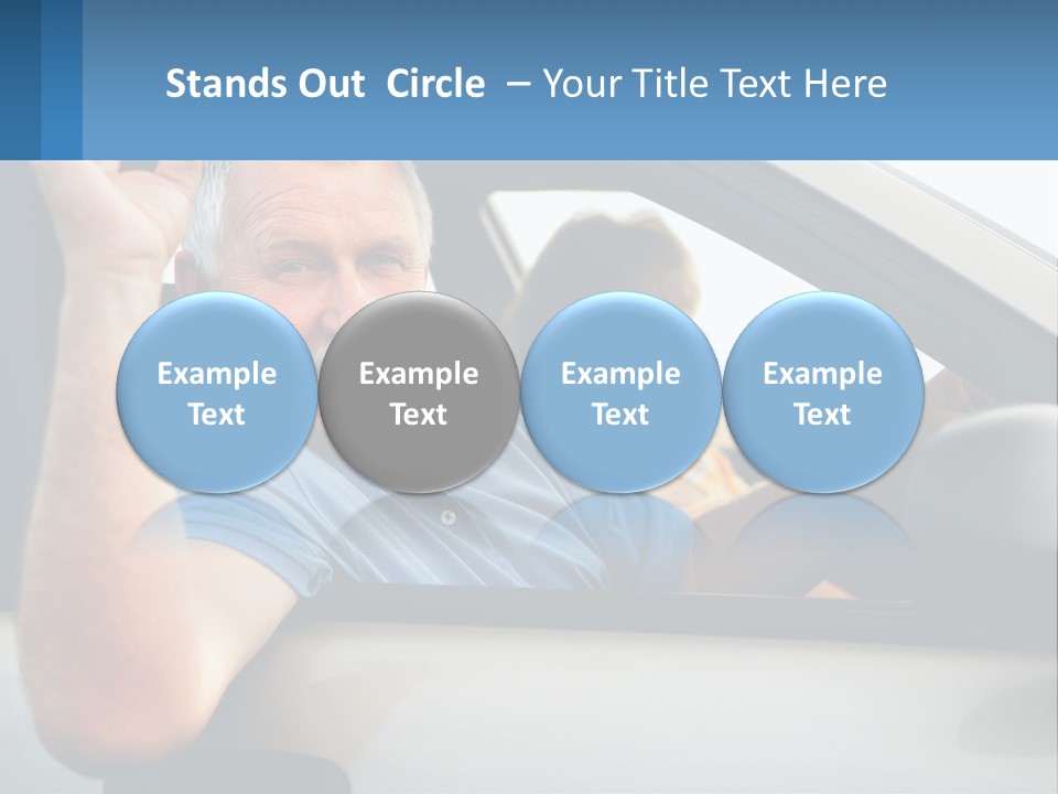 Middleaged Nature Male PowerPoint Template