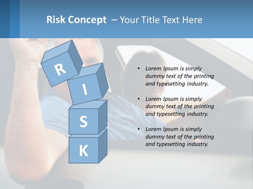 Middleaged Nature Male PowerPoint Template