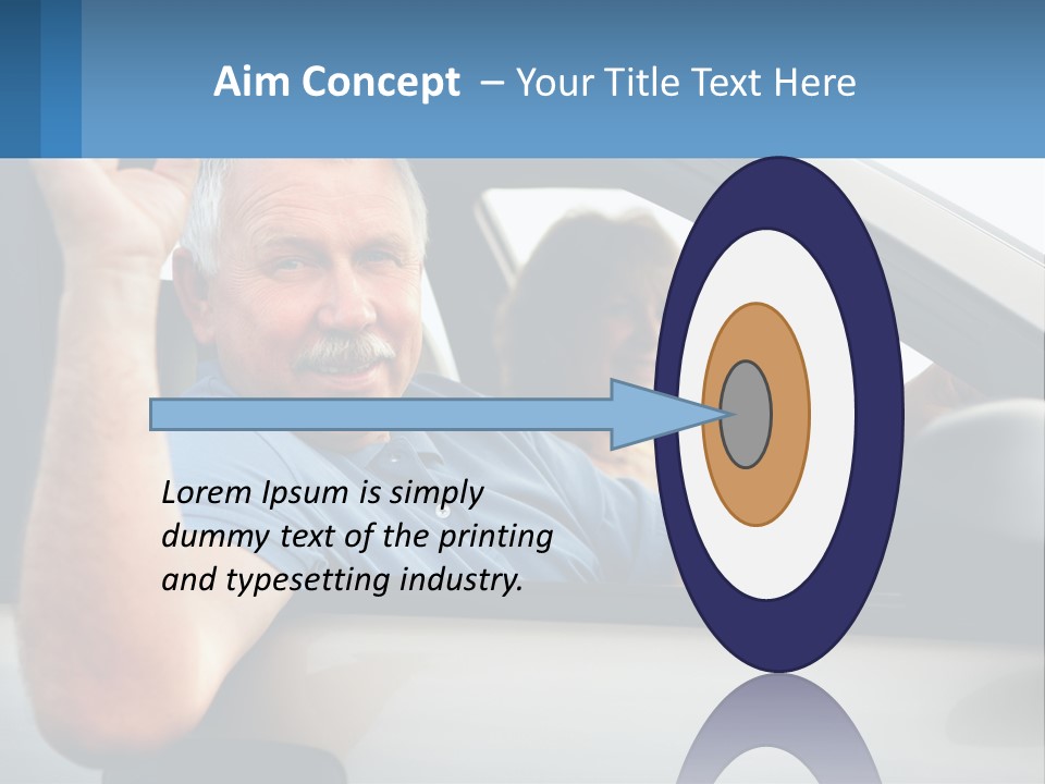 Middleaged Nature Male PowerPoint Template