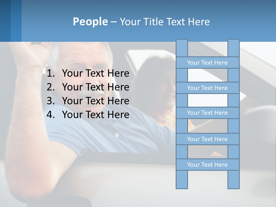 Middleaged Nature Male PowerPoint Template