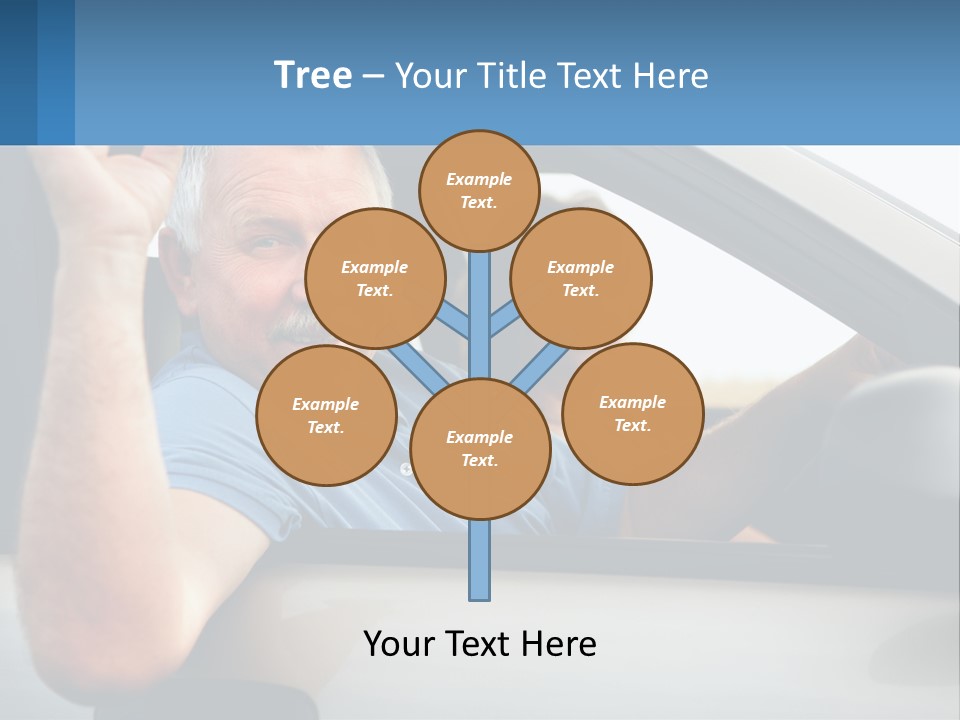 Middleaged Nature Male PowerPoint Template