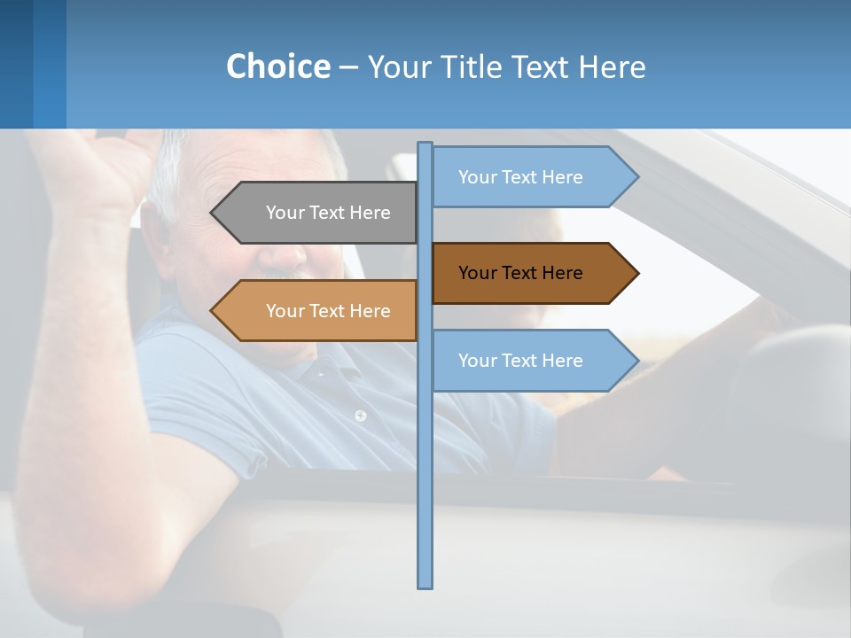 Middleaged Nature Male PowerPoint Template