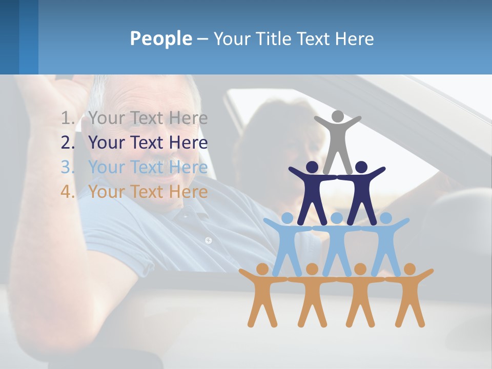 Middleaged Nature Male PowerPoint Template