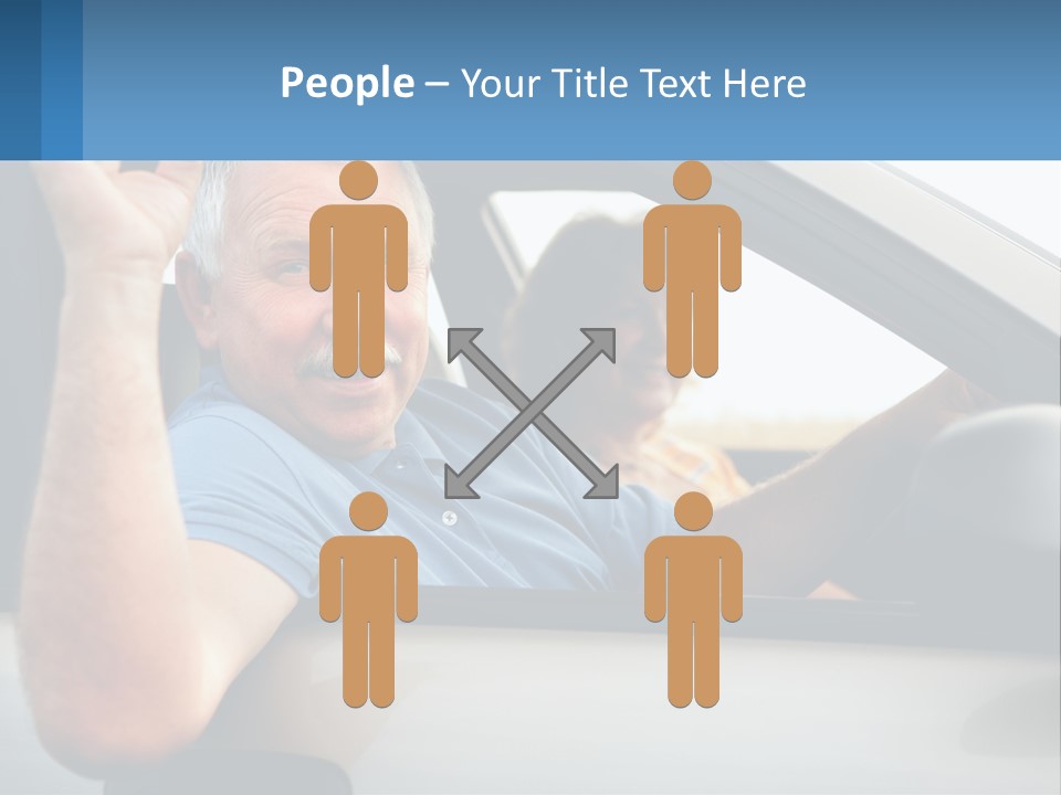 Middleaged Nature Male PowerPoint Template