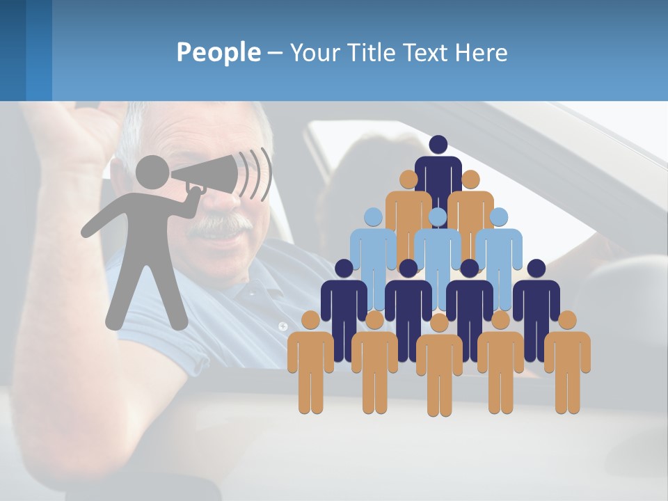 Middleaged Nature Male PowerPoint Template