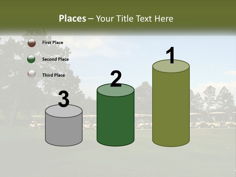 Club Course Tee PowerPoint Template