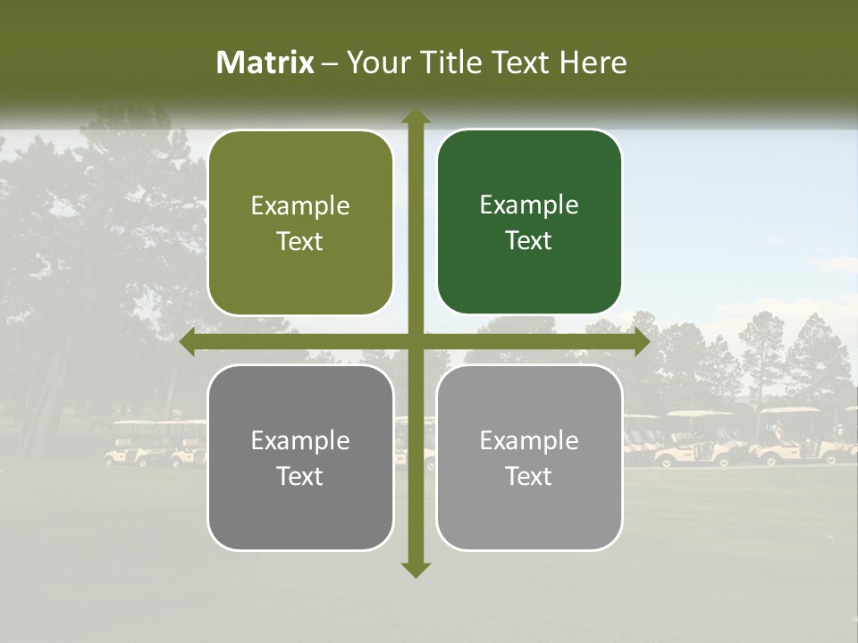 Club Course Tee PowerPoint Template