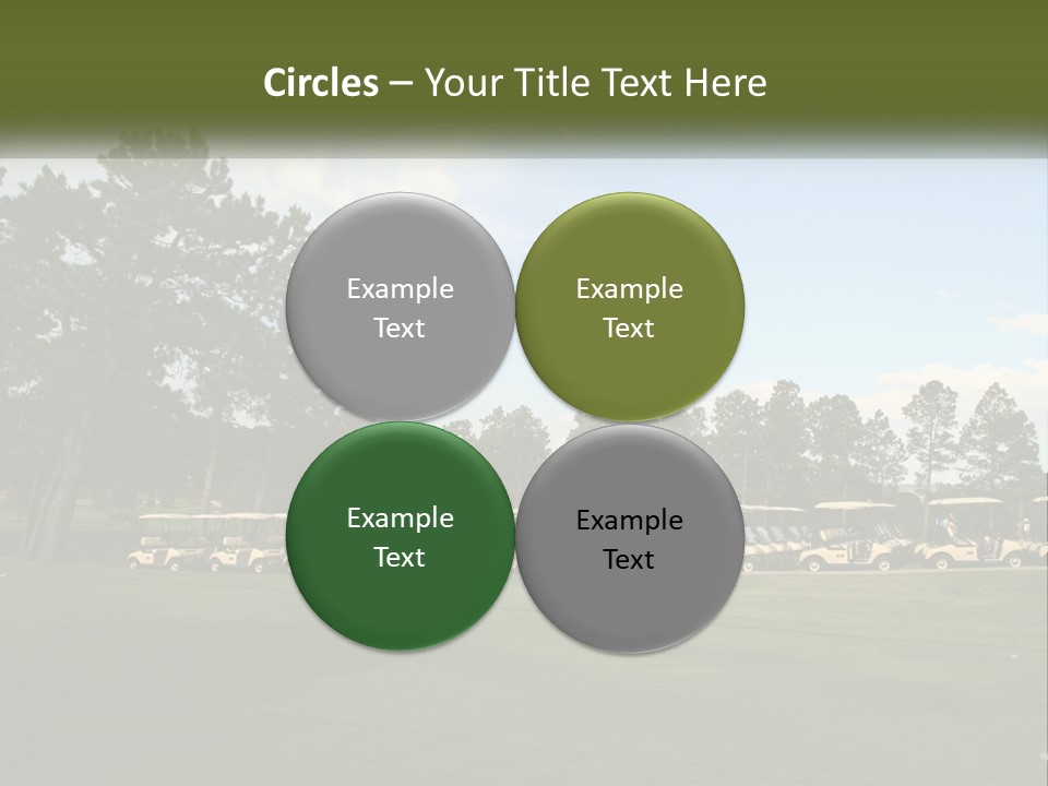 Club Course Tee PowerPoint Template