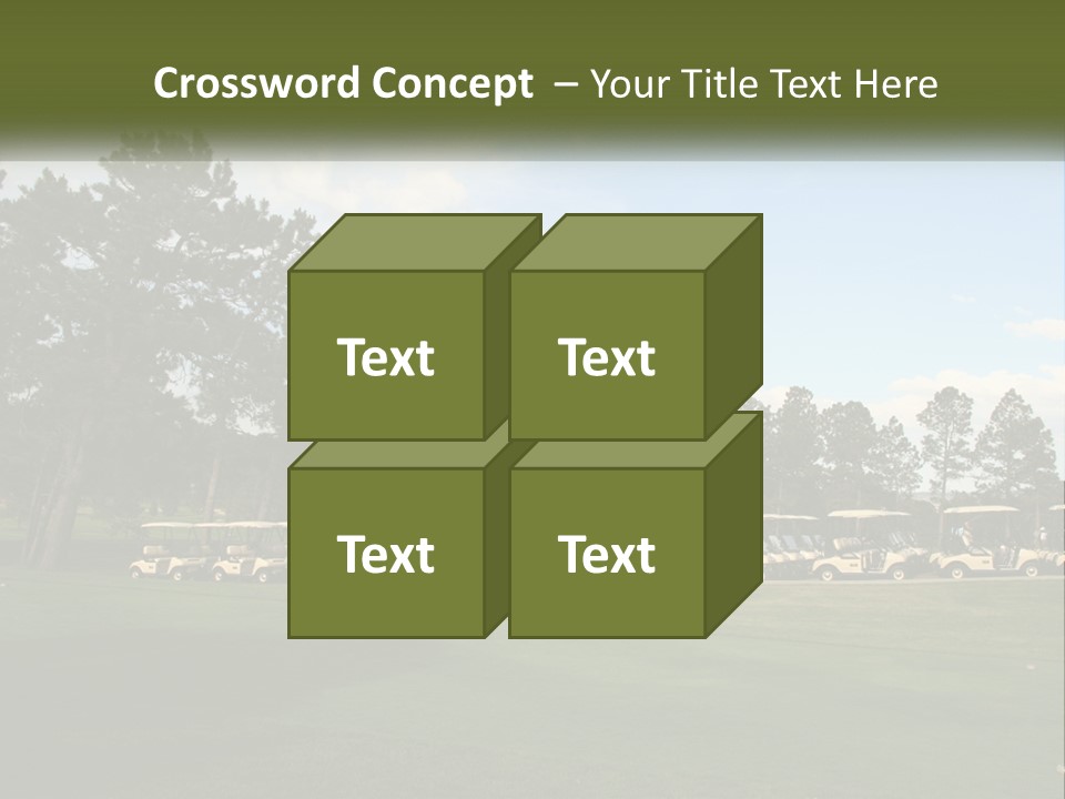 Club Course Tee PowerPoint Template