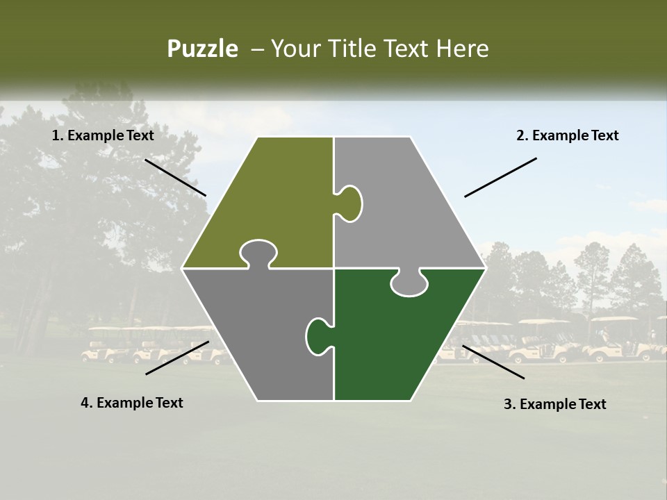 Club Course Tee PowerPoint Template