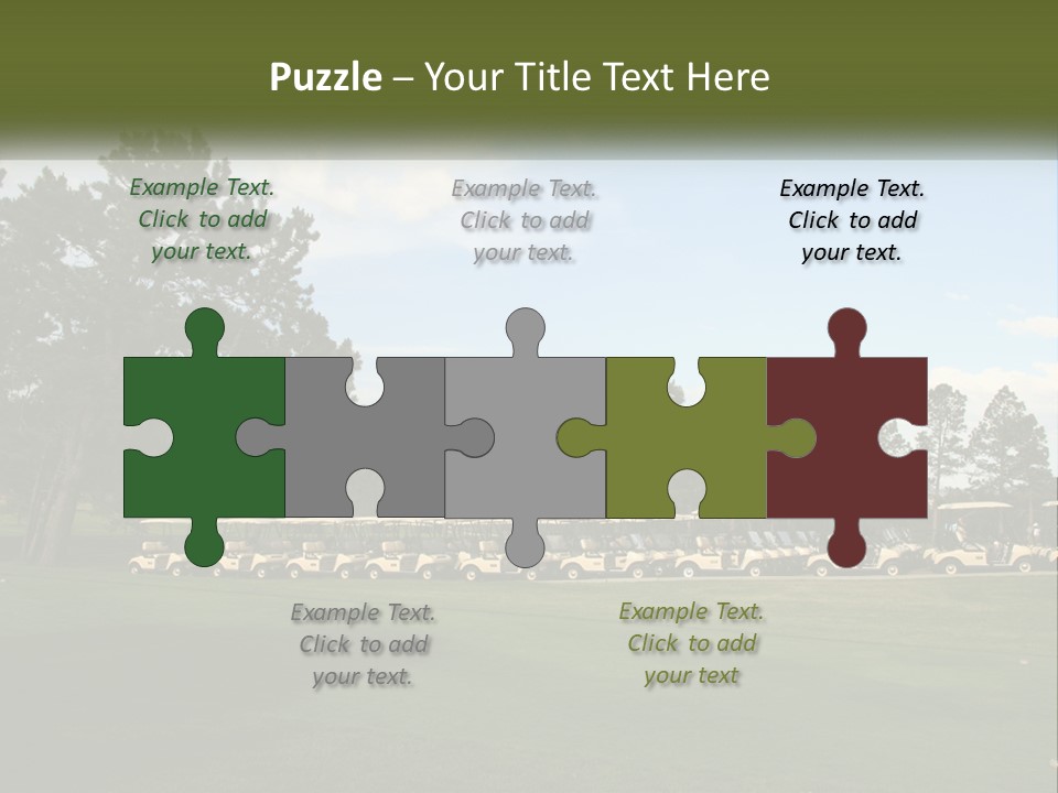 Club Course Tee PowerPoint Template