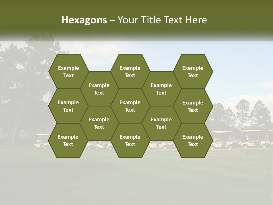 Club Course Tee PowerPoint Template