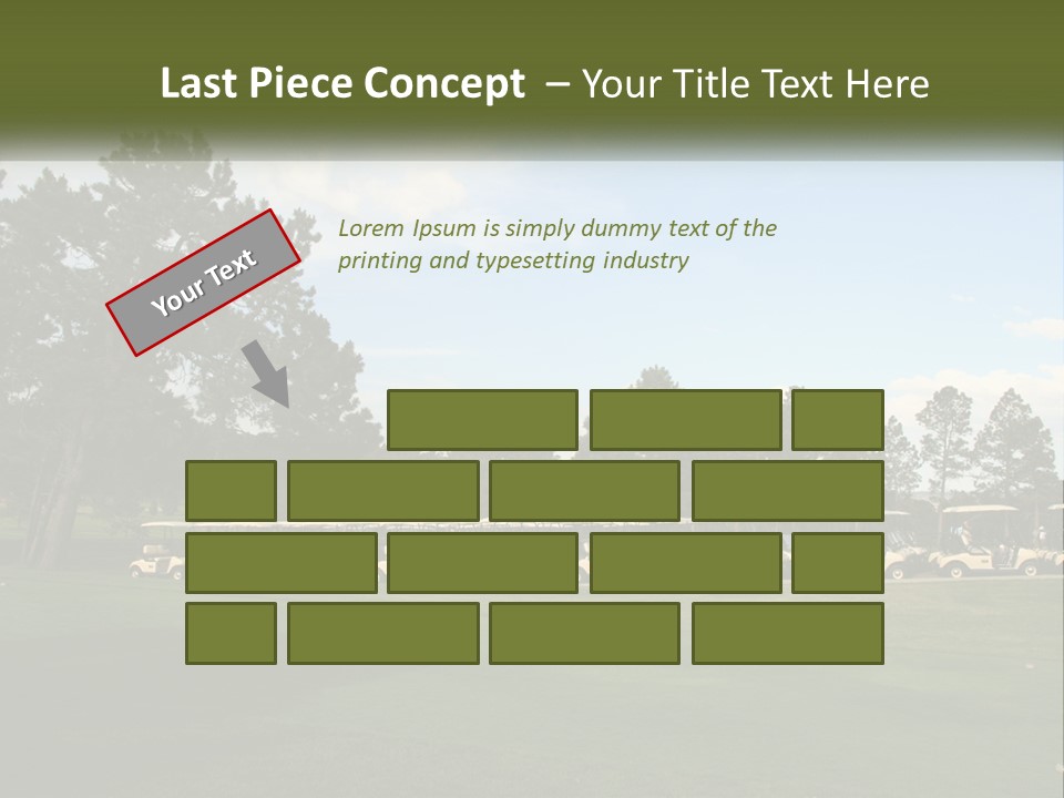 Club Course Tee PowerPoint Template