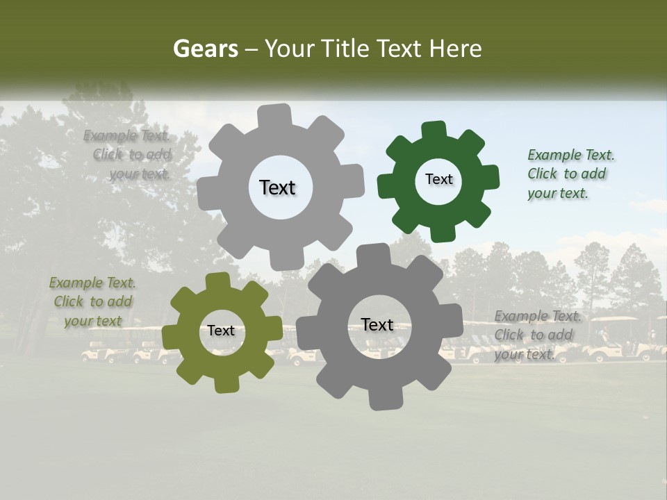 Club Course Tee PowerPoint Template