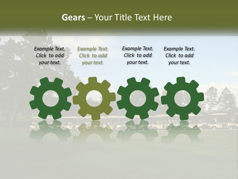 Club Course Tee PowerPoint Template