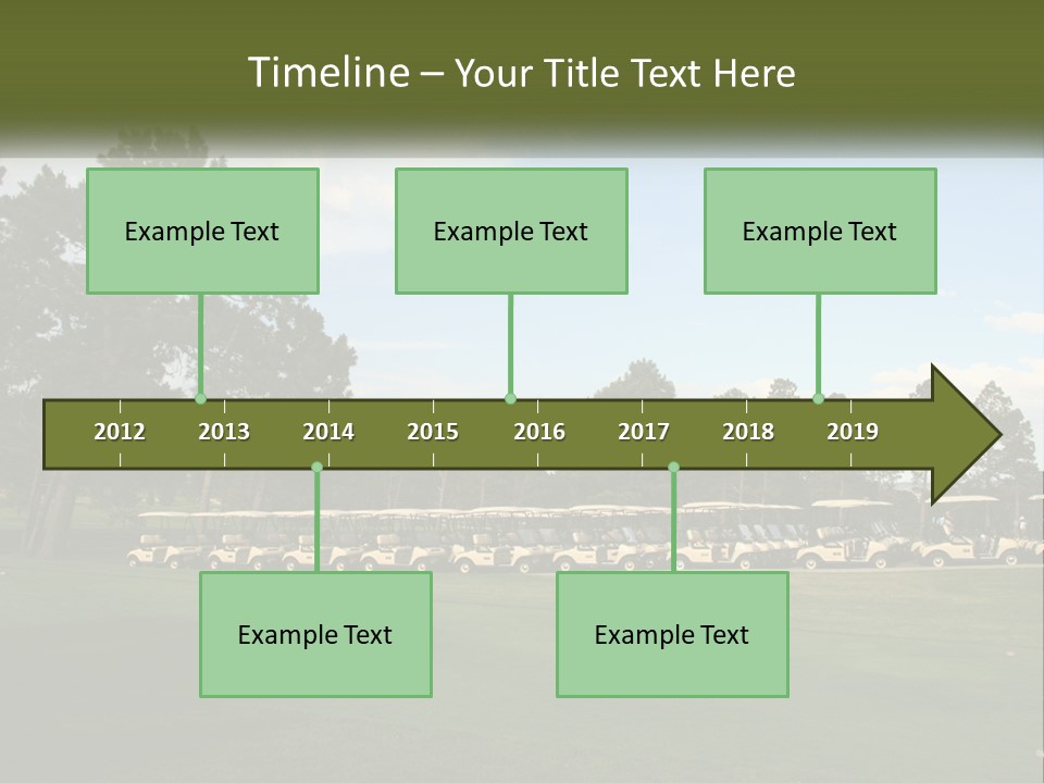 Club Course Tee PowerPoint Template