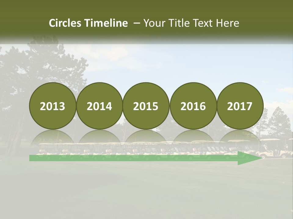 Club Course Tee PowerPoint Template