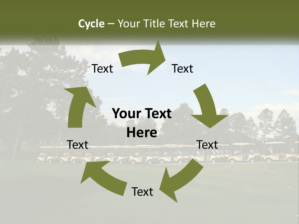 Club Course Tee PowerPoint Template
