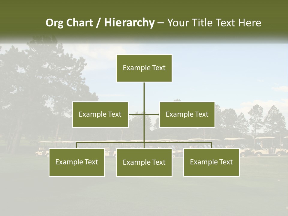Club Course Tee PowerPoint Template