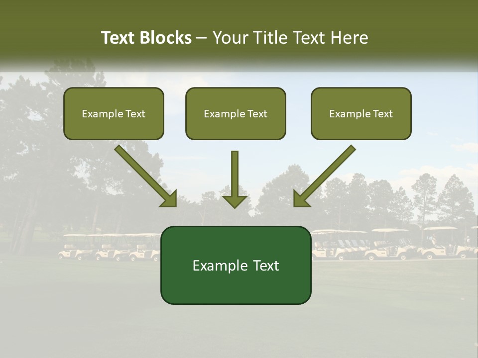 Club Course Tee PowerPoint Template