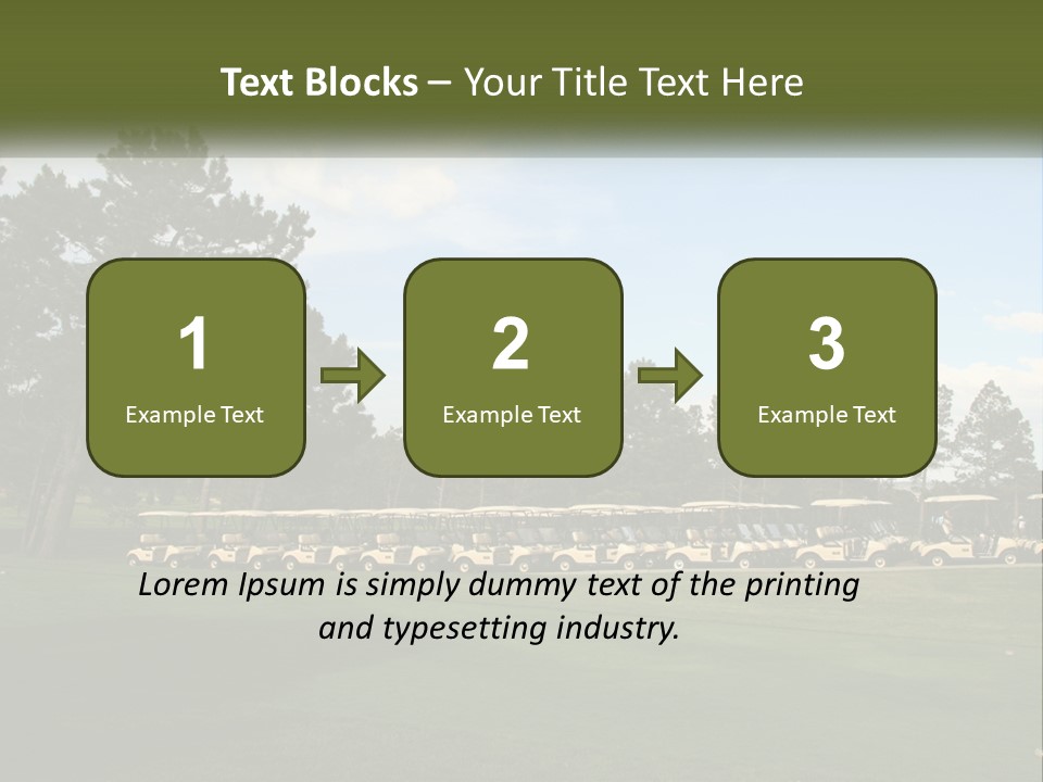 Club Course Tee PowerPoint Template
