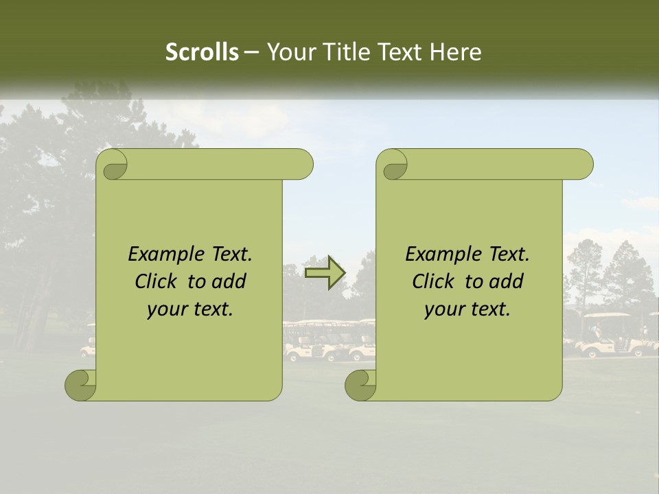 Club Course Tee PowerPoint Template