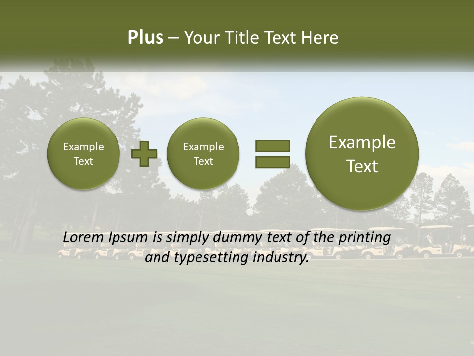 Club Course Tee PowerPoint Template