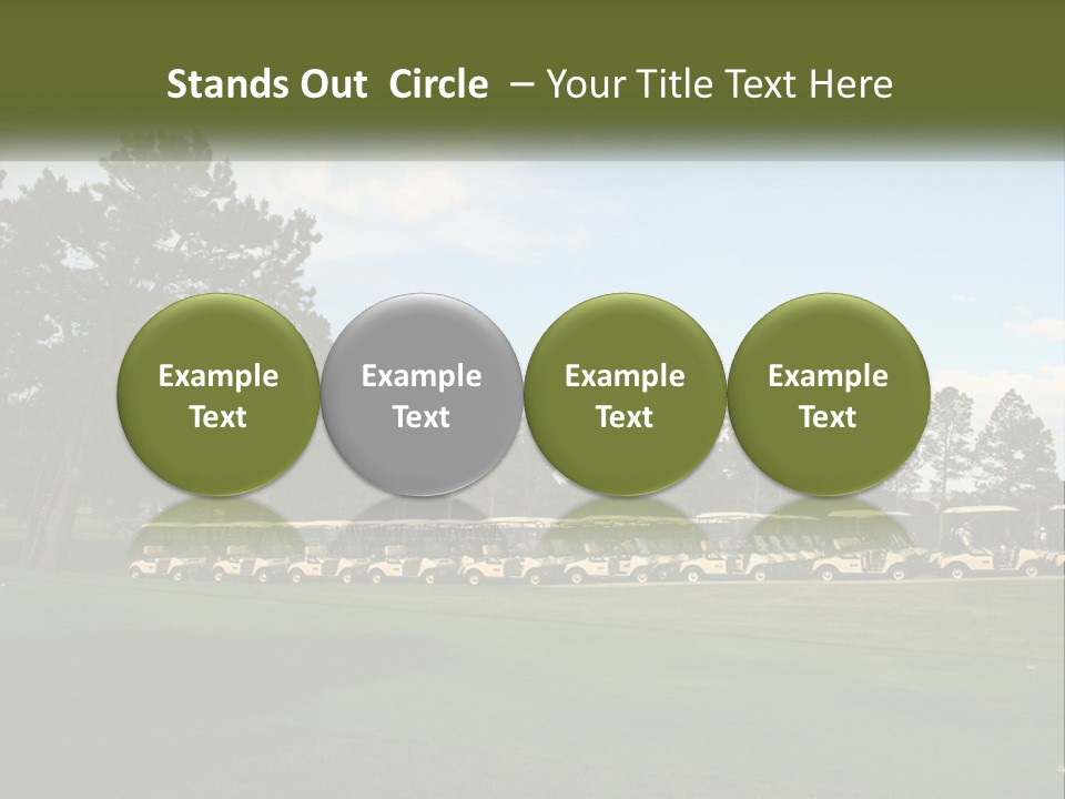 Club Course Tee PowerPoint Template