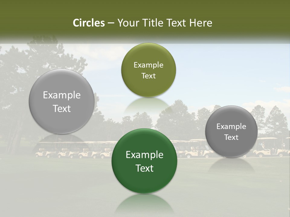 Club Course Tee PowerPoint Template