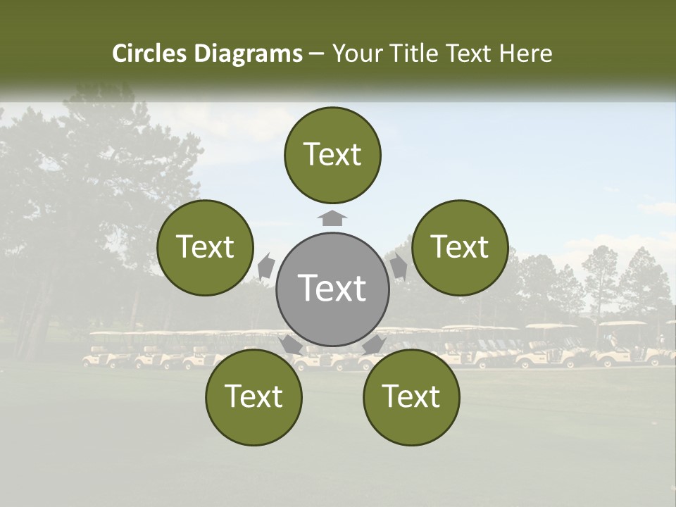 Club Course Tee PowerPoint Template