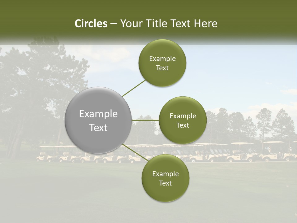 Club Course Tee PowerPoint Template
