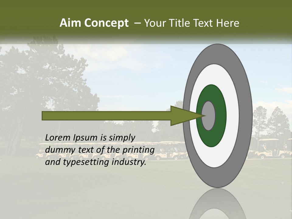 Club Course Tee PowerPoint Template