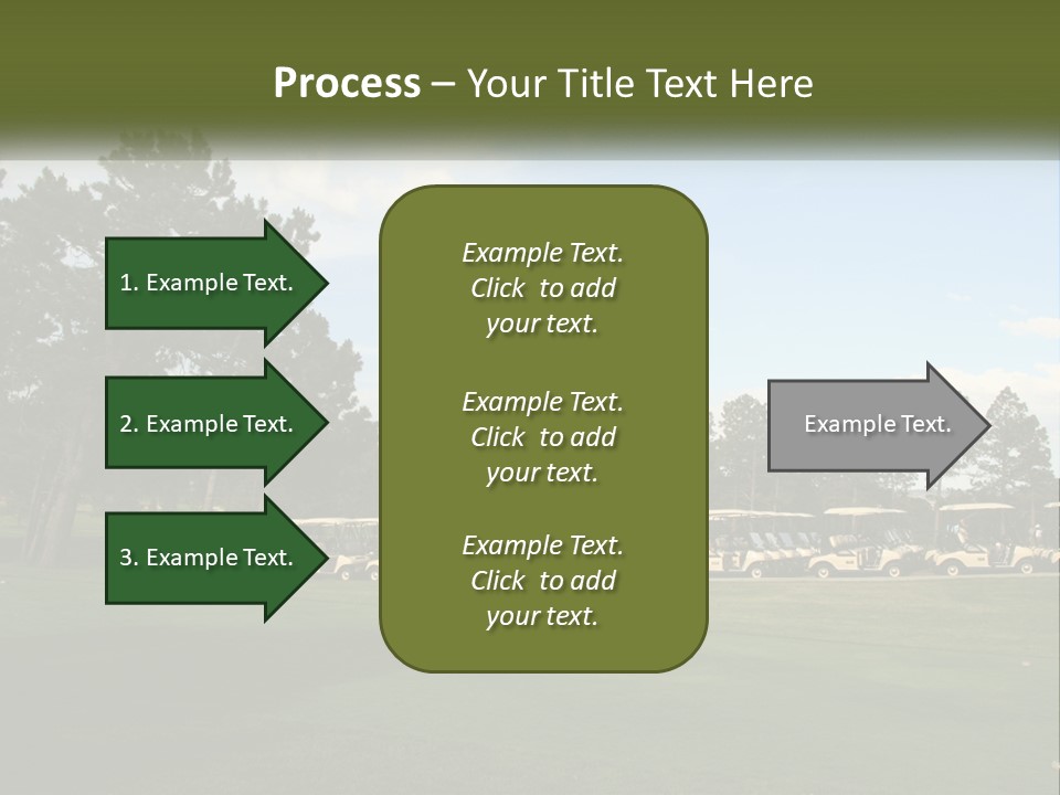 Club Course Tee PowerPoint Template