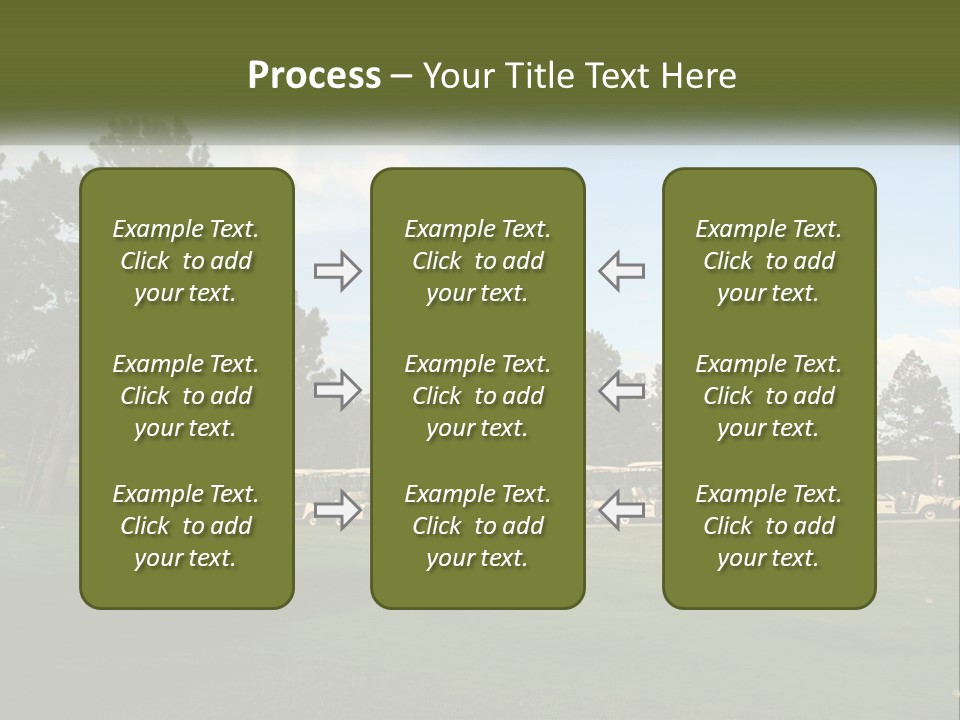 Club Course Tee PowerPoint Template