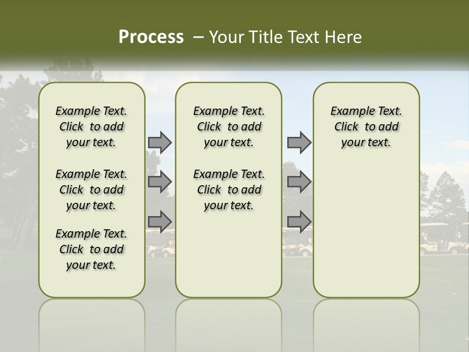 Club Course Tee PowerPoint Template