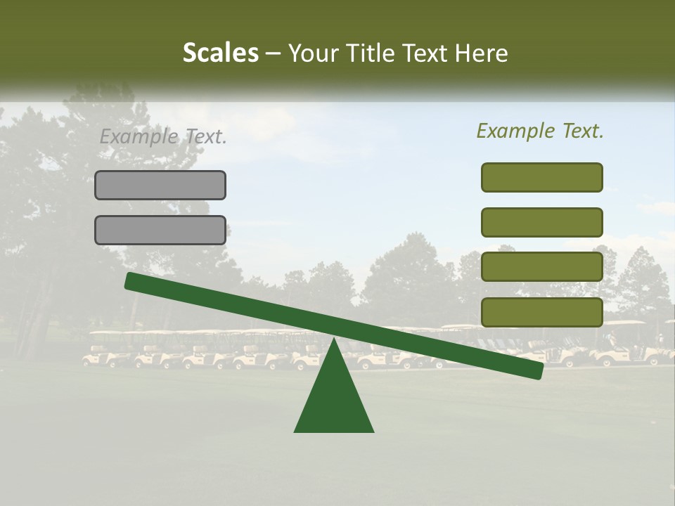Club Course Tee PowerPoint Template