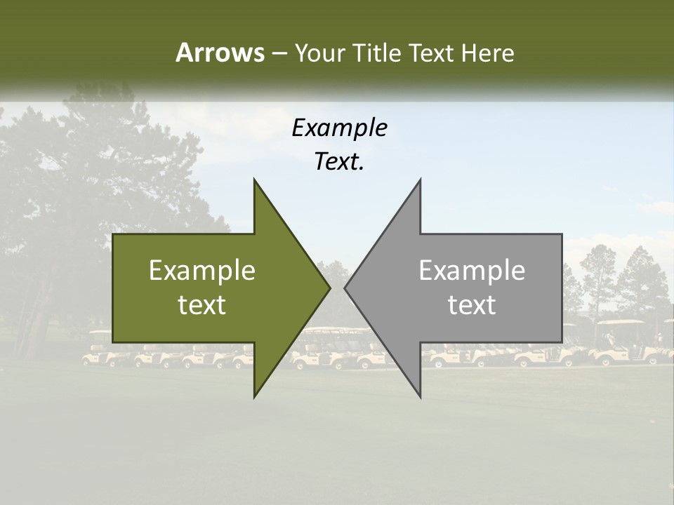 Club Course Tee PowerPoint Template