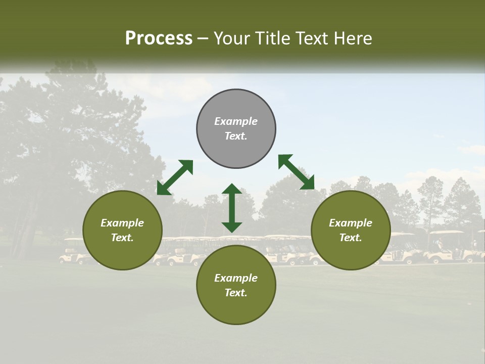 Club Course Tee PowerPoint Template