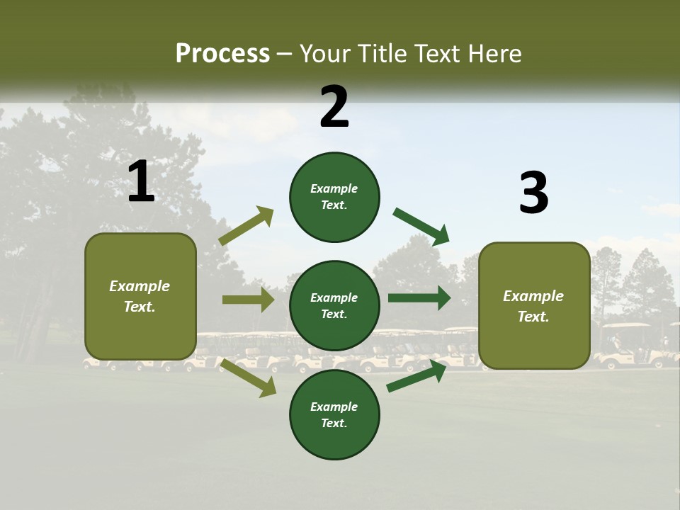 Club Course Tee PowerPoint Template