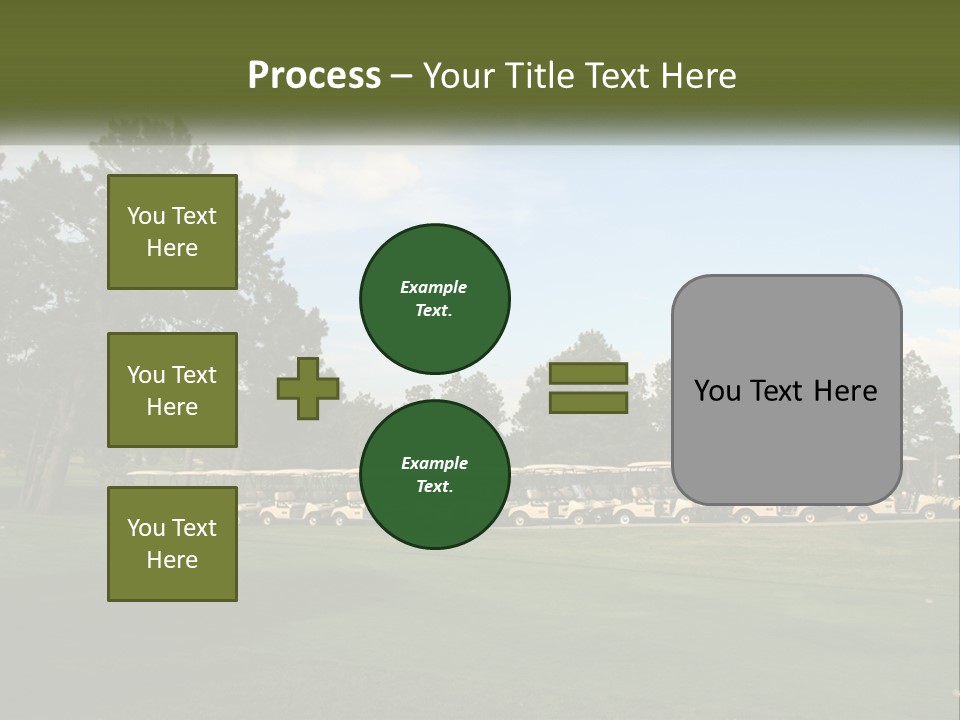 Club Course Tee PowerPoint Template