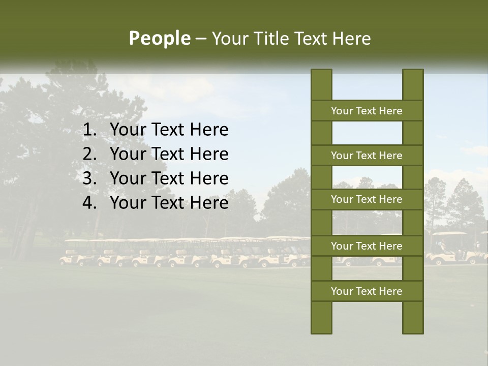 Club Course Tee PowerPoint Template