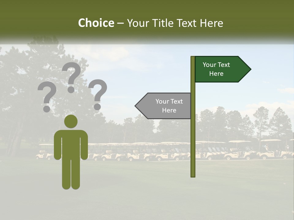 Club Course Tee PowerPoint Template