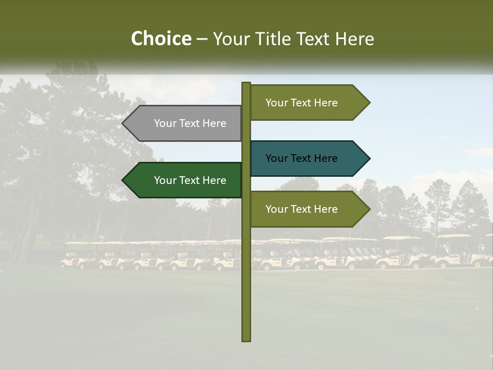 Club Course Tee PowerPoint Template