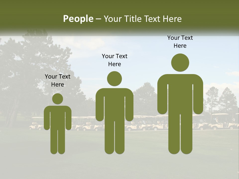 Club Course Tee PowerPoint Template