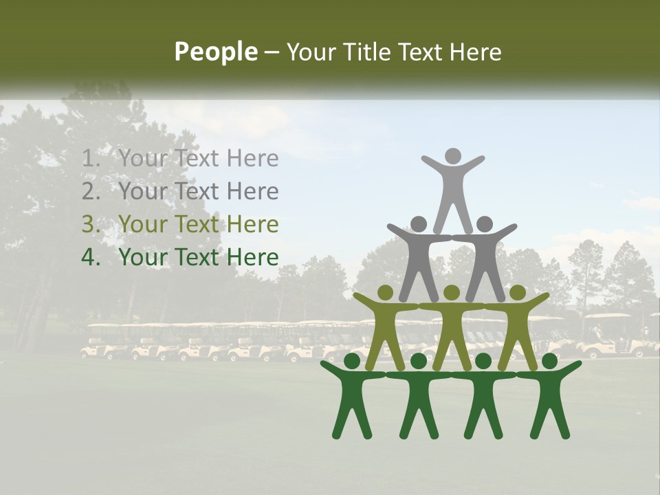 Club Course Tee PowerPoint Template