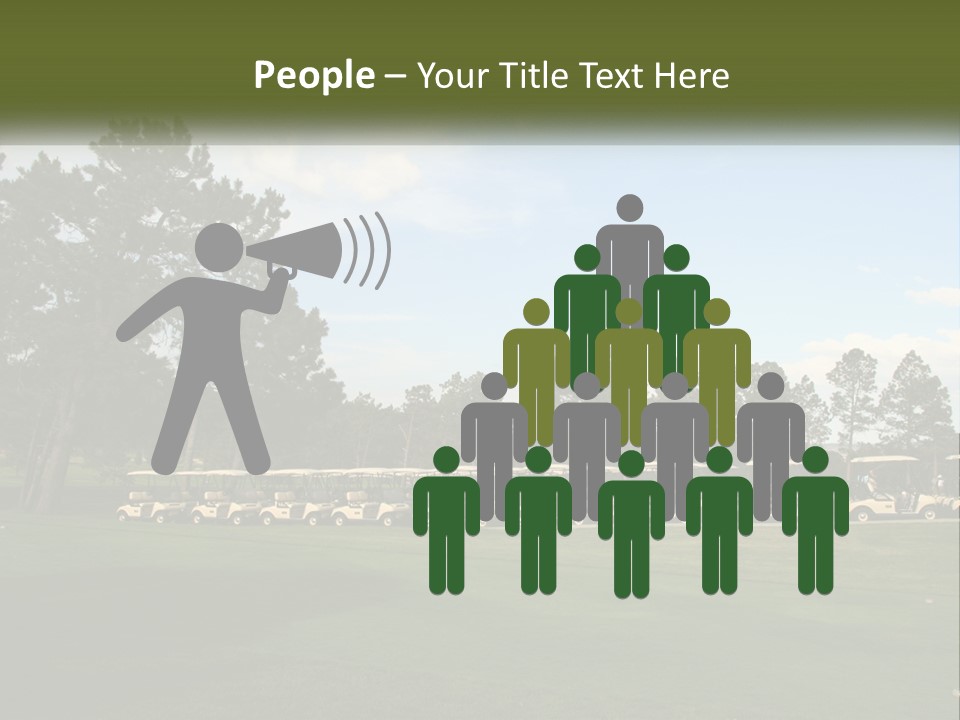 Club Course Tee PowerPoint Template