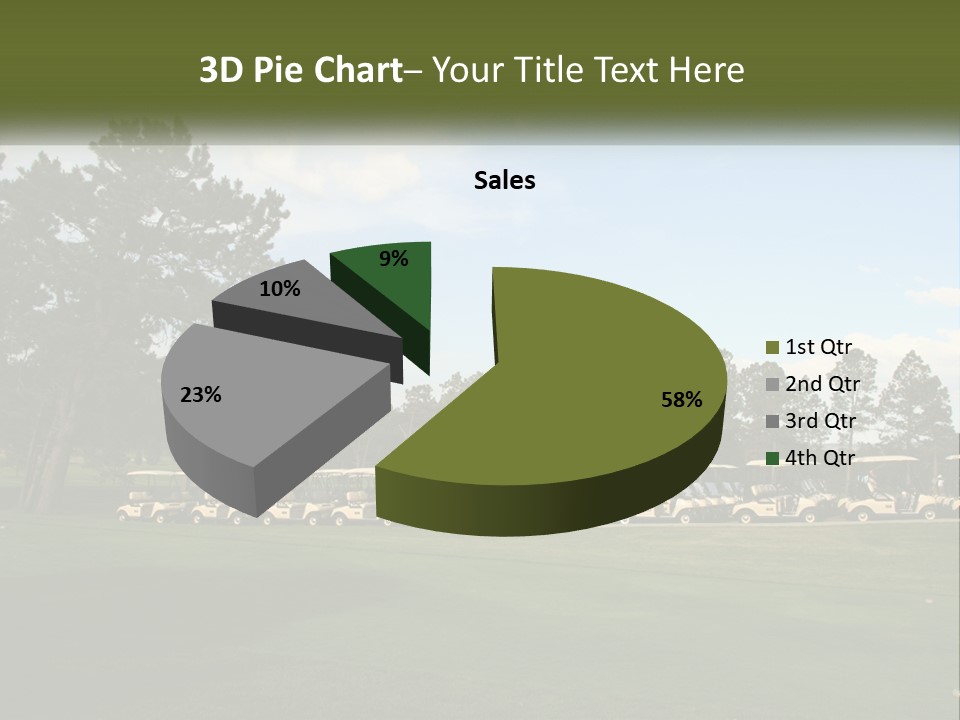 Club Course Tee PowerPoint Template