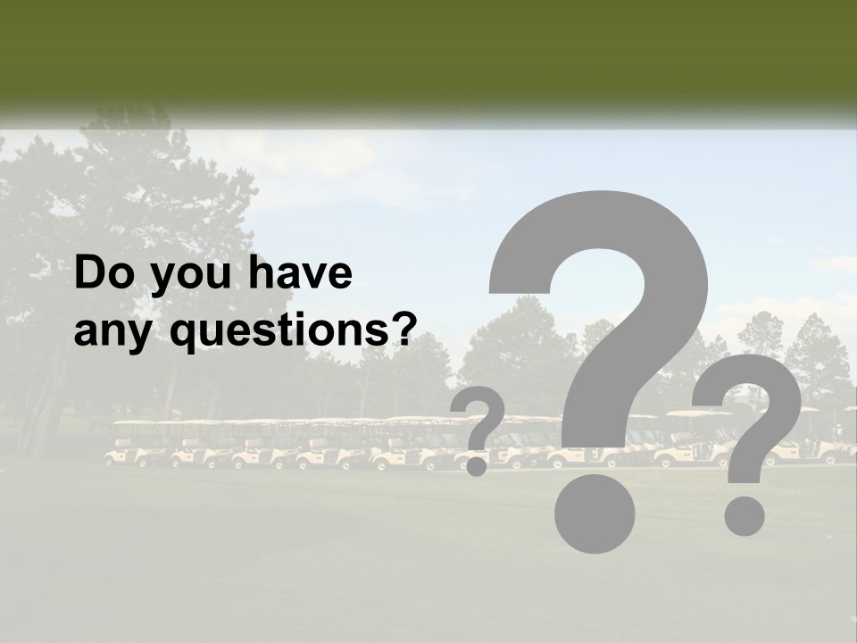 Club Course Tee PowerPoint Template