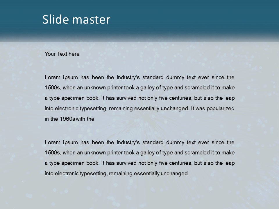 Space Blue Background PowerPoint Template