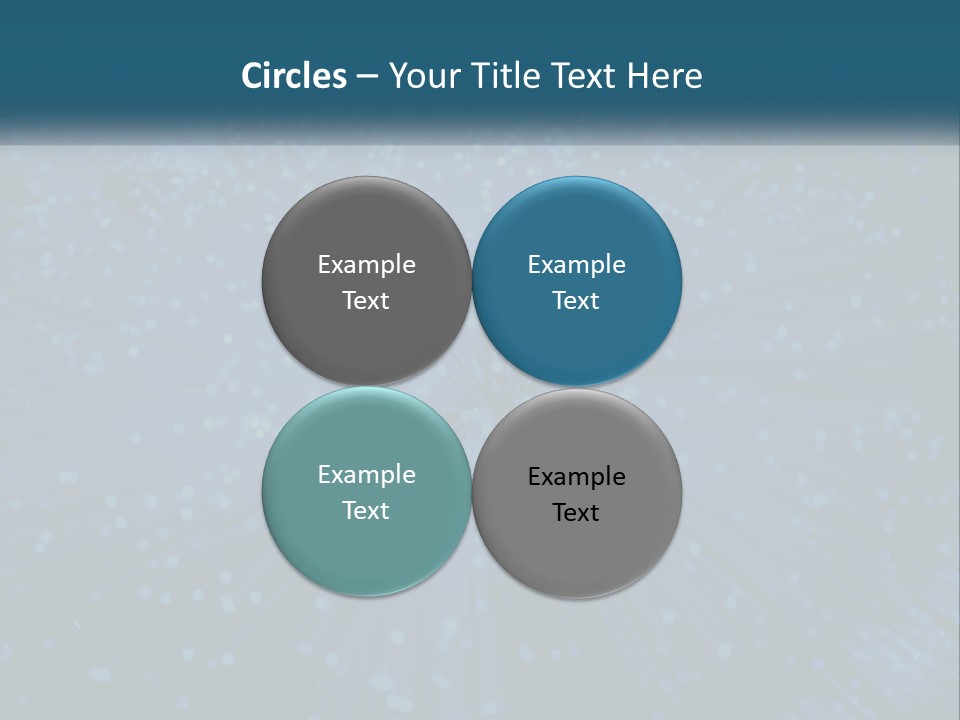 Space Blue Background PowerPoint Template